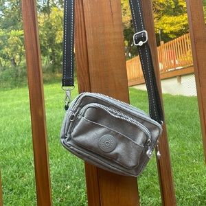 Kipling small grey crossbody bag